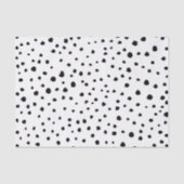 ダルマチアンスポット、ダルマチアンドット、白黒 薄葉紙 (正面)