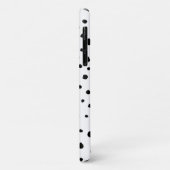 ダルマチアンスポット、ダルマチアンドット、白黒 Case-Mate iPhoneケース (裏面/左)