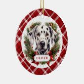 ダルマチアンセラミックサークルオーナメント セラミックオーナメント (右)