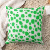 ダルマチアンドットグリーンアニマルプリント点 クッション (ブランケット)
