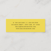 ダルマチアンドット、ダルマチアンスポット、白黒 スキニー名刺 (裏面)