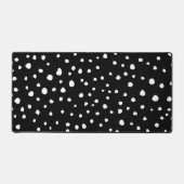 ダルマチアンドット、ダルマチアンスポット、白黒 デスクマット (正面)