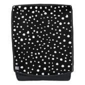 ダルマチアンドット、ダルマチアンスポット、白黒 バックパック (正面)