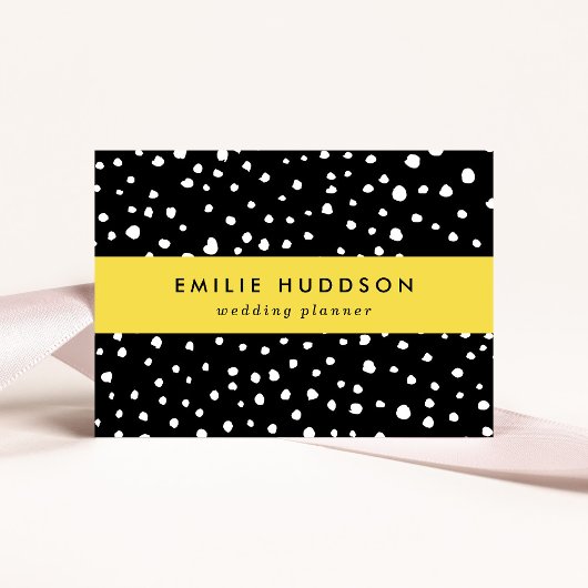 ダルマチアンドット、ダルマチアンスポット、白黒 名刺