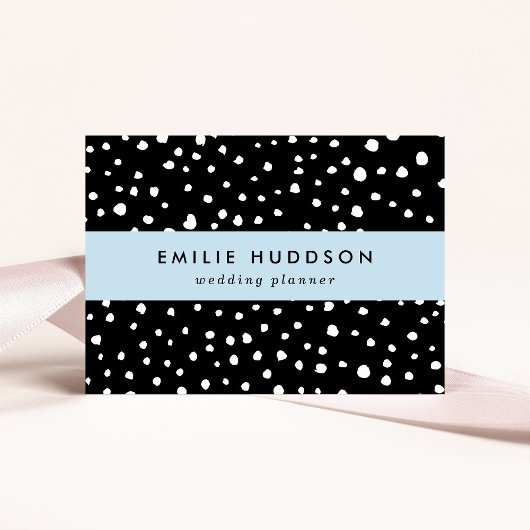 ダルマチアンドット、ダルマチアンスポット、白黒 名刺