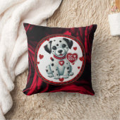 ダルマチアンパピーラブスクエアピロー – Be Mine クッション (ブランケット)