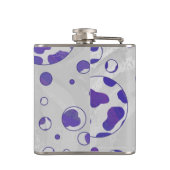 ダルマチアンパープルアンドホワイト水玉模様 フラスク (裏面)