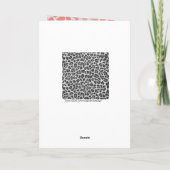 ダルマチアンピンクと白とモノグラム カード (裏面)