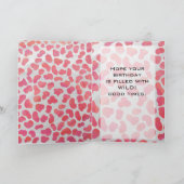 ダルマチアンピンクと白とモノグラム カード (内部)