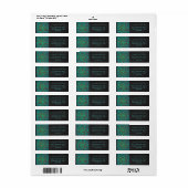 ダルマチアンブラウンとモノグラムティール（緑がかった色） ラベル (フルシート)