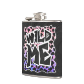 ダルマチアンブラック&ピンクワイルドメ フラスク (左)