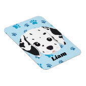 ダルマチアンブルーポープリントパーソナライズされた マグネット (右側)