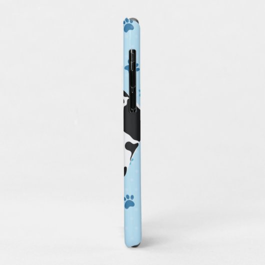 ダルマチアンブルーポープリントパーソナライズされた Case-Mate iPhoneケース (裏面/左)