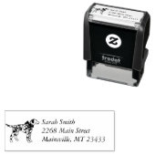 ダルマチアンベビーシャワードッグシルエット セルフインキングスタンプ (インサイチュ)