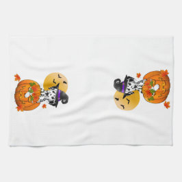 ダルマチアン不気味ハロウィーン キッチンタオル