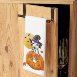 ダルマチアン不気味ハロウィーン キッチンタオル