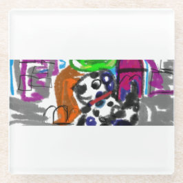 ダルマチアン市 ガラスコースター