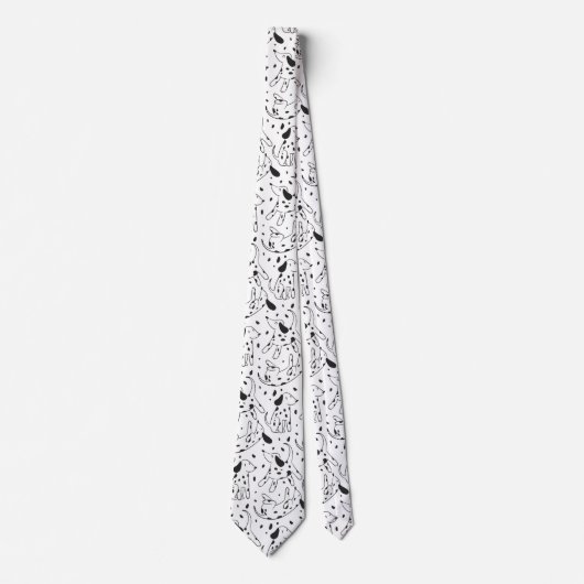 ダルマチアン模様 ネクタイ (正面)