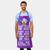 ダルマチアン犬あなたが焼くすべてのスナック エプロン (着用した状態)