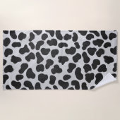 ダルマチアン犬のパターン ビーチタオル (正面)