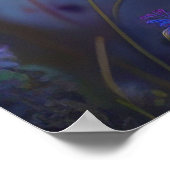 ダルマチアン犬の動物絵を描ポートレートの愛犬 ポスター (角)