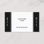 ダルマチアン犬の動物 名刺 (裏面)