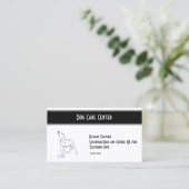 ダルマチアン犬の動物 名刺 (スタンド正面)