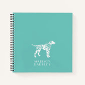 ダルマチアン犬の子犬 ノートブック (正面)