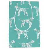 ダルマチアン犬の子犬 ミディアムペーパーバッグ (正面)