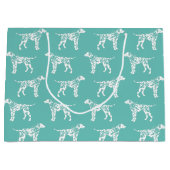 ダルマチアン犬の子犬 ラージペーパーバッグ (正面)