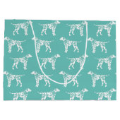 ダルマチアン犬の子犬 ラージペーパーバッグ (裏面)