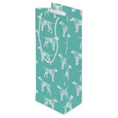 ダルマチアン犬の子犬 ワインギフトバッグ (裏面アングル)