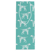 ダルマチアン犬の子犬 ワインギフトバッグ (裏面)