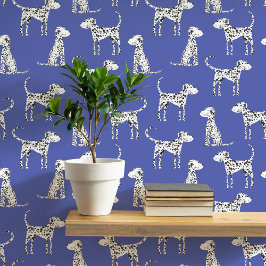 ダルマチアン犬の模様（青） 壁紙