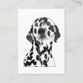 ダルマチアン犬の獣医ペットケア 名刺 (正面)