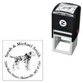 ダルマチアン犬の赤ちゃんシャワーパピーグレー セルフインキングスタンプ (インサイチュ)