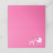 ダルマチアン犬の赤ちゃんシャワーパピーピンクの女の子 プレイスカード (外部開封)