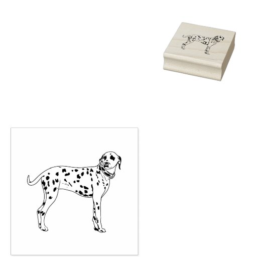 ダルマチアン犬はゴムのスタンプを選ぶ ラバースタンプ (押印)