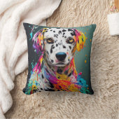 ダルマチアン犬ペットかわいい愛らしい動物コンパニオン クッション (ブランケット)