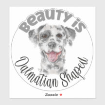 ダルマチアン犬ポートレート水色