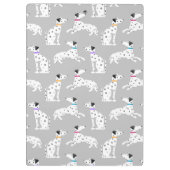 ダルマチアン犬水玉模様動物の水の色の子供 クリップボード (裏面)