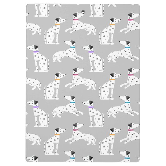 ダルマチアン犬水玉模様動物の水の色の子供 クリップボード (裏面)