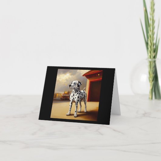 ダルマチアン犬 カード (正面)