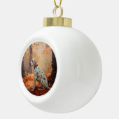 ダルマチアン紅葉秋 セラミックボールオーナメント (右)