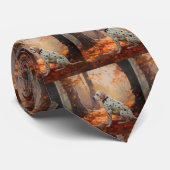 ダルマチアン紅葉秋 ネクタイ (ロール)