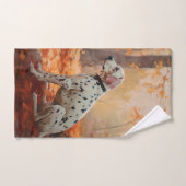 ダルマチアン紅葉秋 バスタオルセット (ハンドタオル)