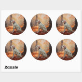 ダルマチアン紅葉秋 ラウンドシール (シート)