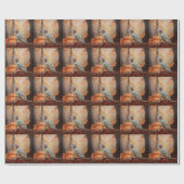 ダルマチアン紅葉秋 ラッピングペーパー (フラット)