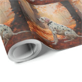 ダルマチアン紅葉秋 ラッピングペーパー (ロールコーナー)