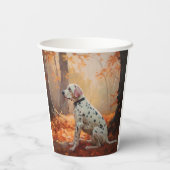 ダルマチアン紅葉秋 紙コップ (裏面)